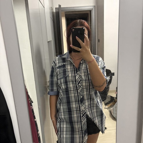 Lerros men's short sleeve checkered shirt XL, 100% cotton