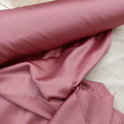 Satin curtain fabric Italy color rotten apple new