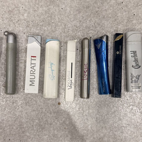 Metal lighters used, collectible unique pieces