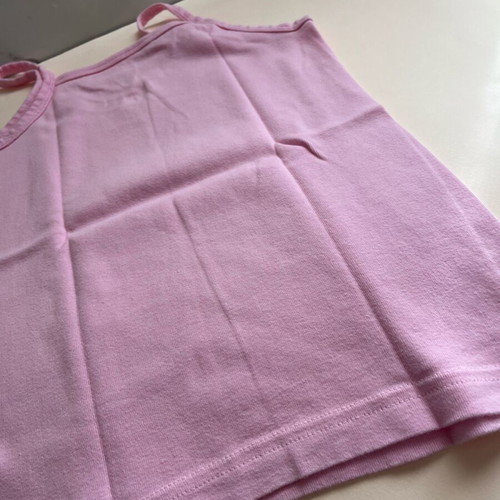 Set of three pink and white T-shirts for girls 7-8 years like new