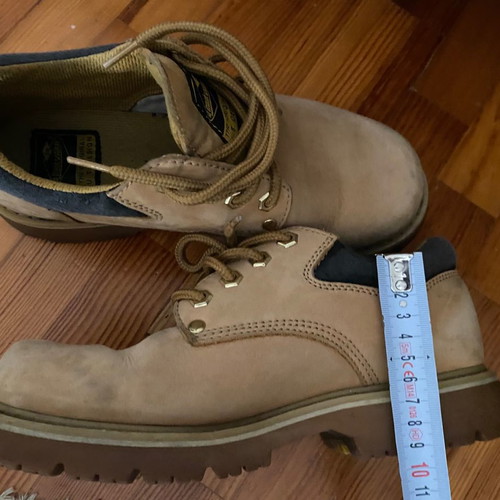 Frank Walker men's waterproof boots used, size 39, beige and yellow