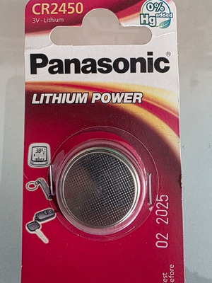 Panasonic CR2450 3V Lithium Battery new, sealed