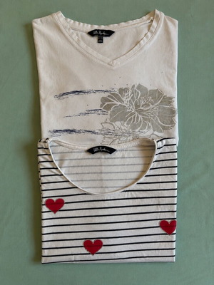 Ulla Popken Plus Size Cotton T-Shirt Bundle like new, white, 5XL