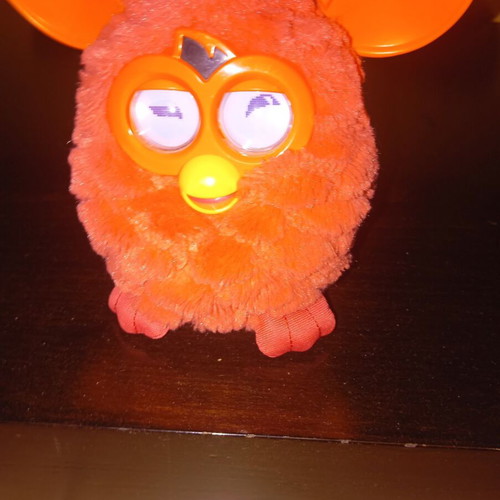 Furby 2012 collectible used, orange, working with speech and eye movement