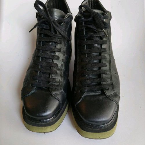 Paloma Barceló leather ankle boot like new, size 40, black-green