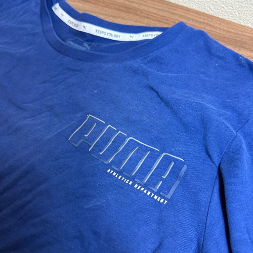 PUMA men's blue t-shirt size S in good condition
