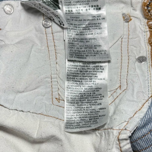 Levi's 501 Distressed Jeans like new, light wash