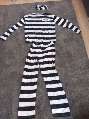 Prisoner costume used, one size