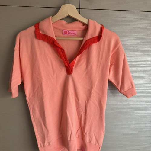 Karavan polo shirt like new, peach, size L