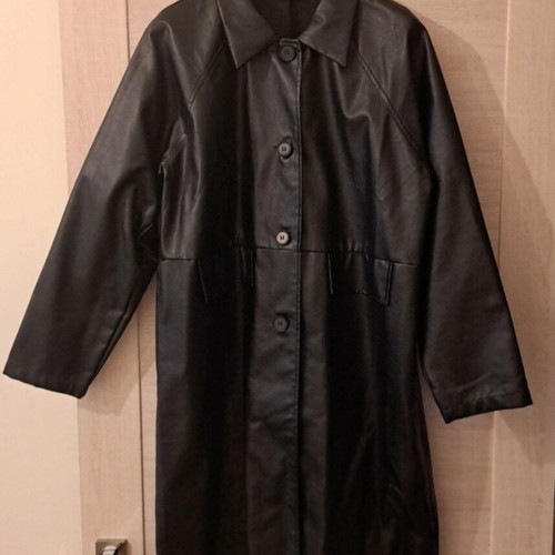 Shein long autumn trench coat, black