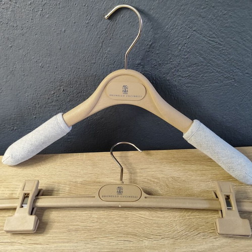 Brunello Cucinelli clothing hangers used, set of 2