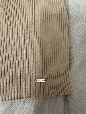 Guess ribbed sleeveless top beige Small like new