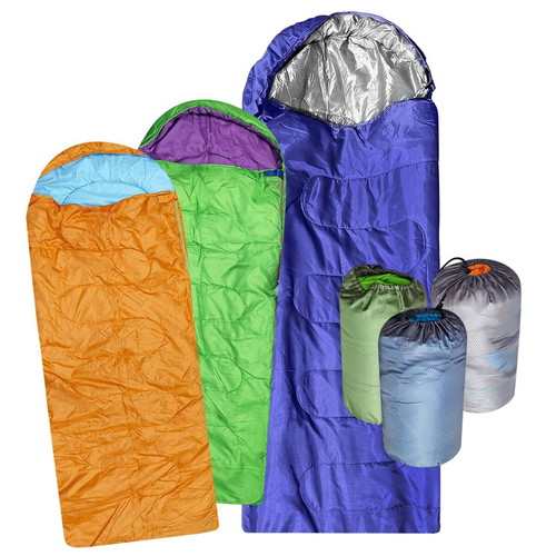 Sleeping bag with hood new 1kg 205x75cm random color