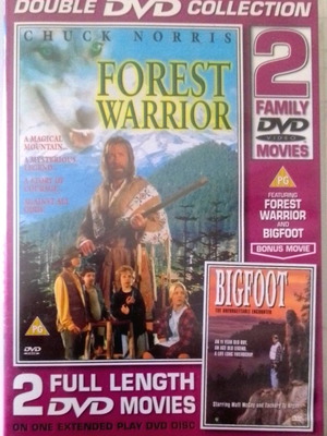 Forest Warrior & Bigfoot συλλεκτικό DVD διπλής όψεως καινούργιο
