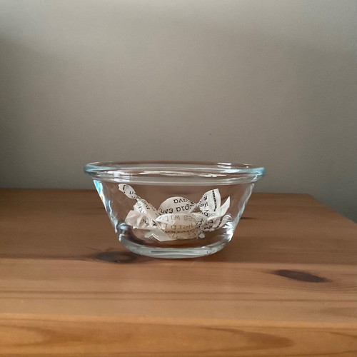 IKEA glass bowls set of 4 used, 12 cm diameter