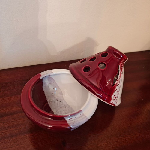 Ceramic container like new for incense burner or aromatic tealight