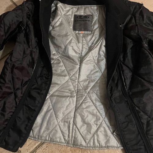 Clover women's motorcycle jacket like new, medium size with lining