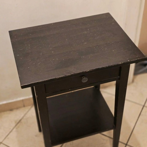 Ikea Hermes nightstand wooden wenge used