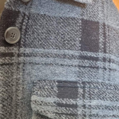 Checked oversized coat new, size XS fits up to XL