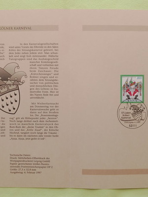 Germany 1997 stamp with Bonn first day cover