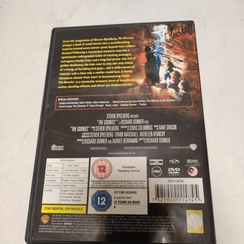 The Goonies DVD like new, adventure with subtitles