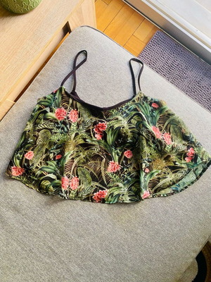 ZARA Crop Top Like New, Multicolor Green, Size S