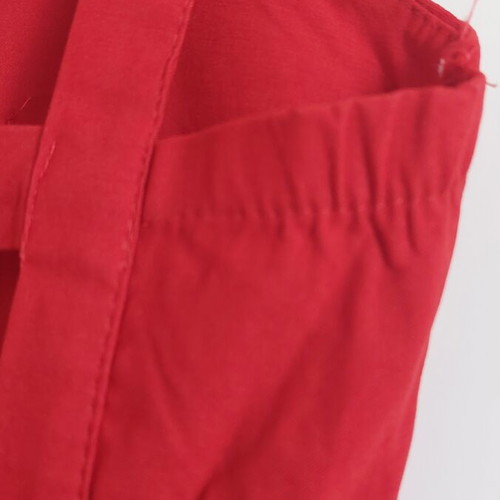 Red sleeveless dress like new, short with open back and chest padding