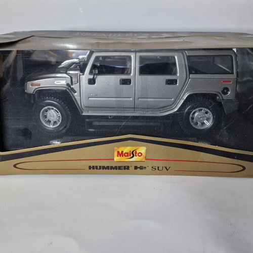 Maisto Hummer H2 Premiere Edition metal model grey/silver 1:18 new