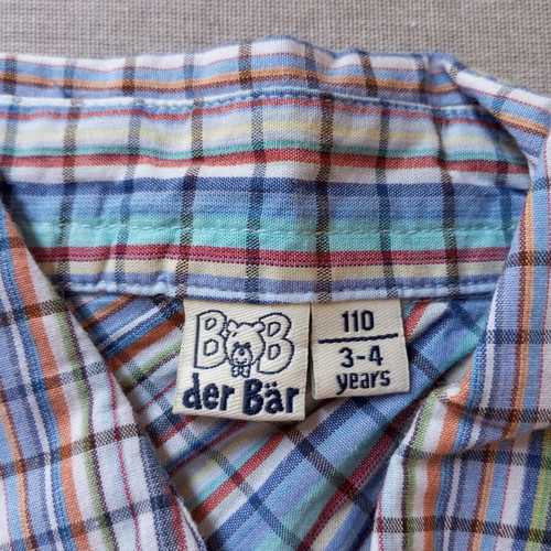 Set of 4 long-sleeve shirts for boys, sizes 104-110, ages 3-4