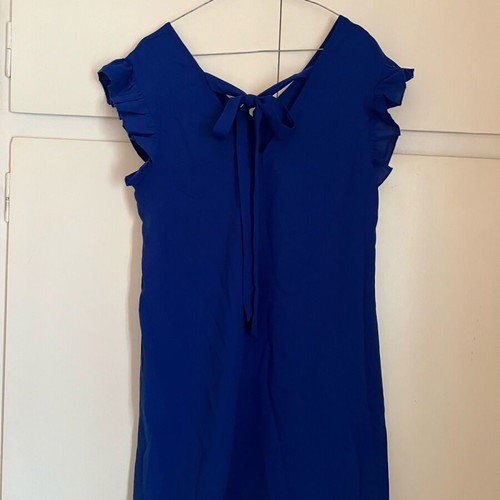 Shein short blue dress like new with back tie