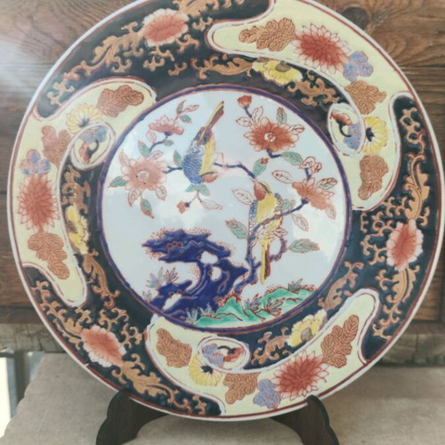 Qianlong Style Porcelain Plate used, handmade decorative