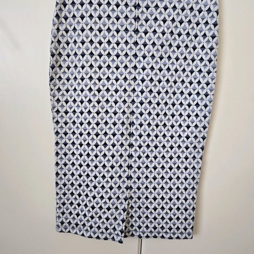 Midi skirt Zara like new, white and blue, size L