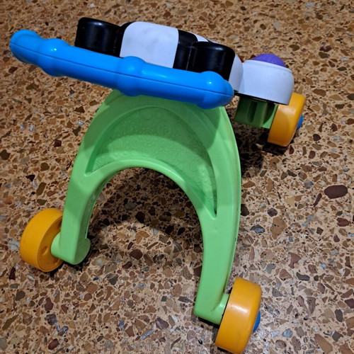 Fisher-Price Zebra educational walker used with interactive activities
