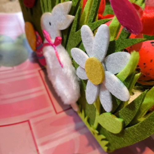 Easter decorative basket new with eggs