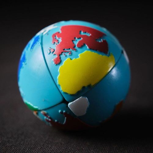 Rubik's World Puzzle used, original