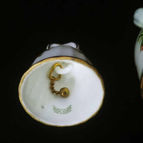 Royal Albert Old Country Roses decorative bells like new, set of 3