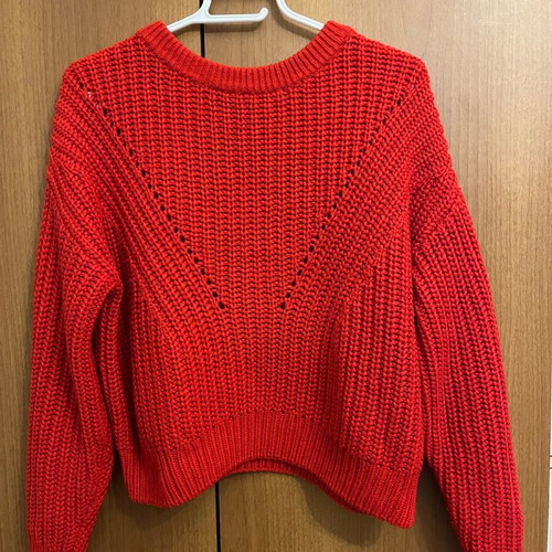 H&M knitted sweater red, like new, size S