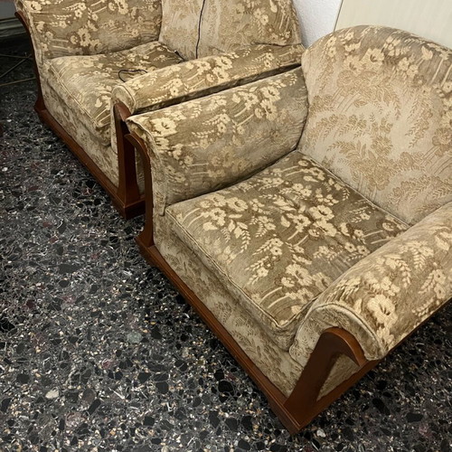 Living room set used with three-seater sofa and two large armchairs