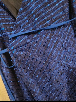 Φόρεμα κοκτέιλ αφόρετο, royal blue, ντραπέ, μέγεθος medium, Vanessa Scott