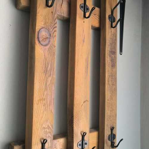 Handmade wooden hanger like new