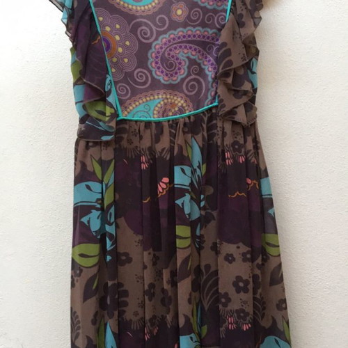St Martins floral dress used, size S, multicolor