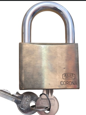 Corona brass padlock 60 mm new