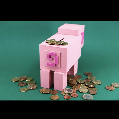 Piggy Bank Minecraft Pig new