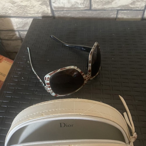 Dior vintage tortoiseshell sunglasses like new, green-gray lenses