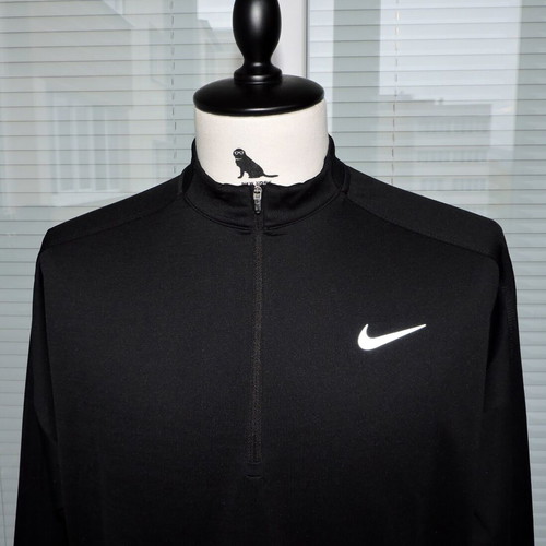 Nike men's black long sleeve running shirt XL like new