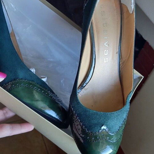 Tsitsivas leather cypress pumps used, size 38