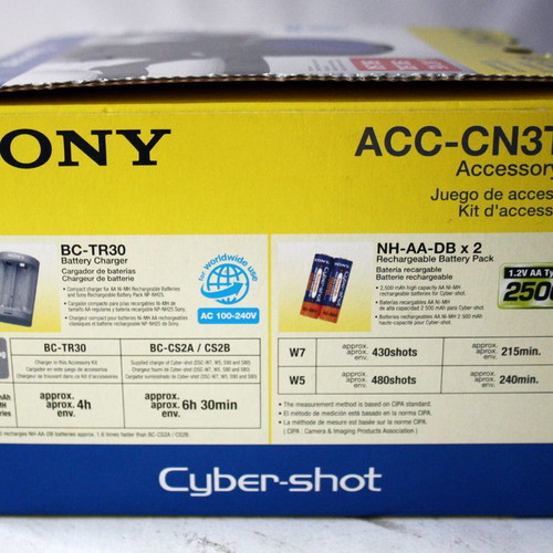 Sony Accessory Kit ACC-CN3TR Cyber-shot για DSC W7 W5 S90 S80 S60 S40 καινούργιο