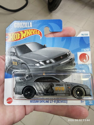 Hot Wheels Nissan Skyline Godzilla GT-R BCNR33 new 96/250