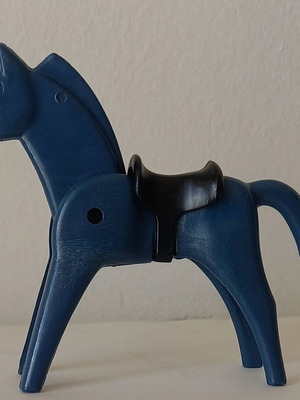 Playmobil Lyra Blue Horse 1974 Like New