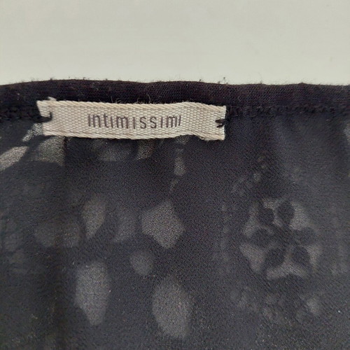 Intimissimi black sleeveless top small with knitted lace